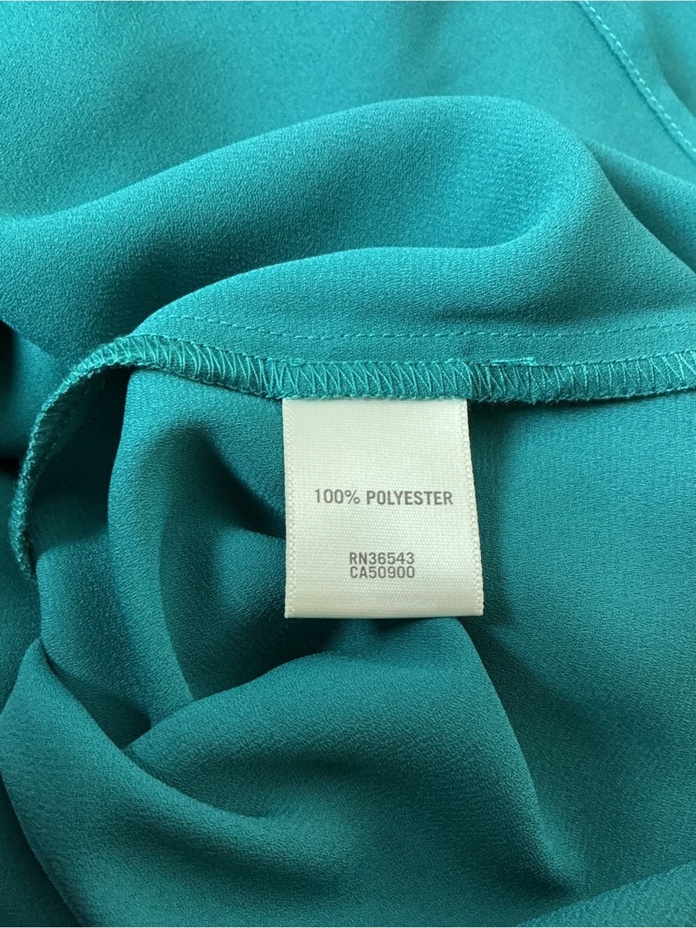 NWT Van Heusen Teal Blouse Size XL Workwear Office Bohochic - Picture 4 of 4